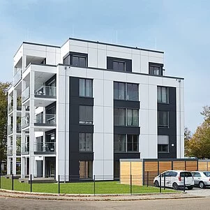 Objektbau in Holzfertigbauweise